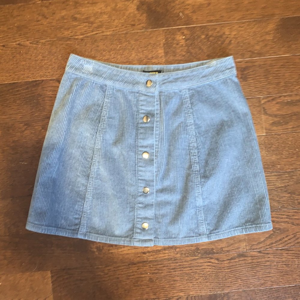 Forever 21 Corduroy Button Up Skirt